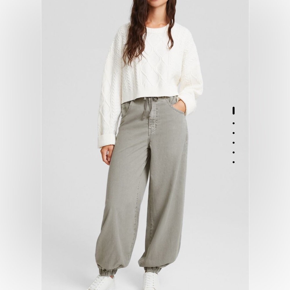 Cotton sweatpants with drawstring